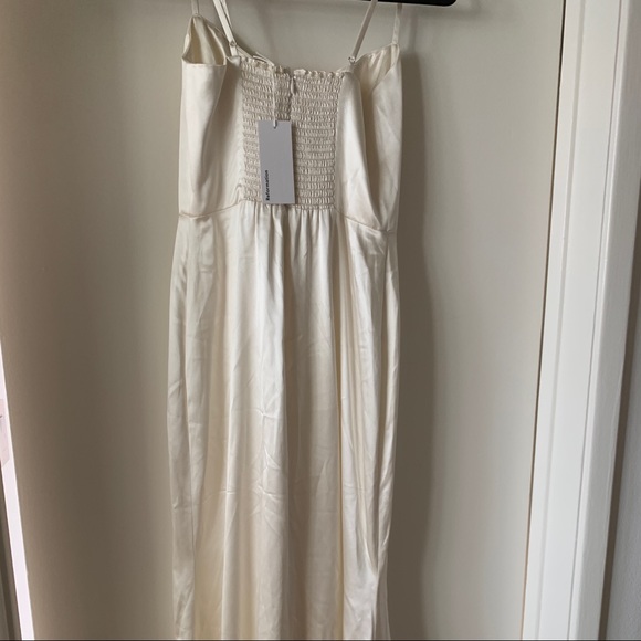 Reformation Venetia Bridal 100% Silk Dress in Ivory NWT - Picture 5 of 10